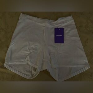MeUndies White Ladies Modal Boyshorts, Size S